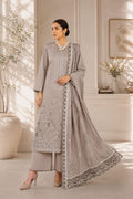 Premium Bara Dora Lawn Embroidered Unstitched Suit – Shabnam | 3 Piece