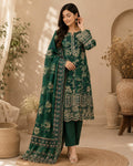 Laser Embroidered Lawn Unstitched Suit – Mehr-e-Munir | 3 Piece